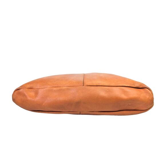 Raven + Lilly Camel Genuine Leather Shoulder Tote Bag - Picture 4 of 6